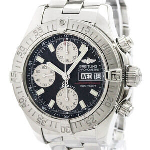 BREITLING Chrono Super Ocean Steel Automatic Mens Watch A13340 Polished